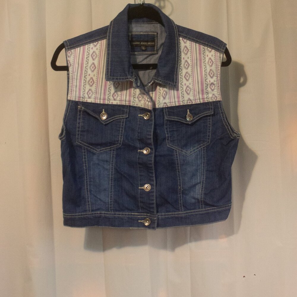 Traffic Jeans Wear Geometric Print Cowgirl Festival Wear Size XL